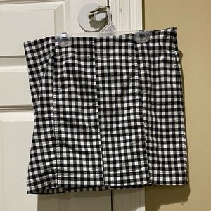 Free people checker board skirt